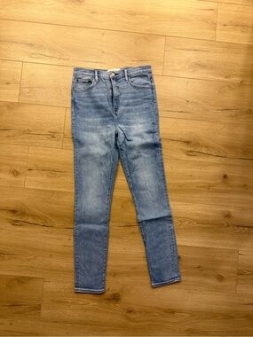 Denim Forum Light Blue High-Rise Skinny Jeans